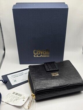 Cavalli Class Reptile Embossed Wallet